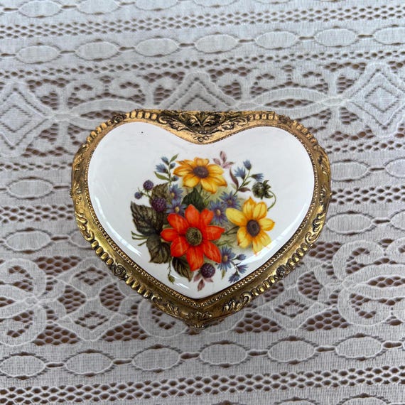 Vintage mele trinket box - Gem
