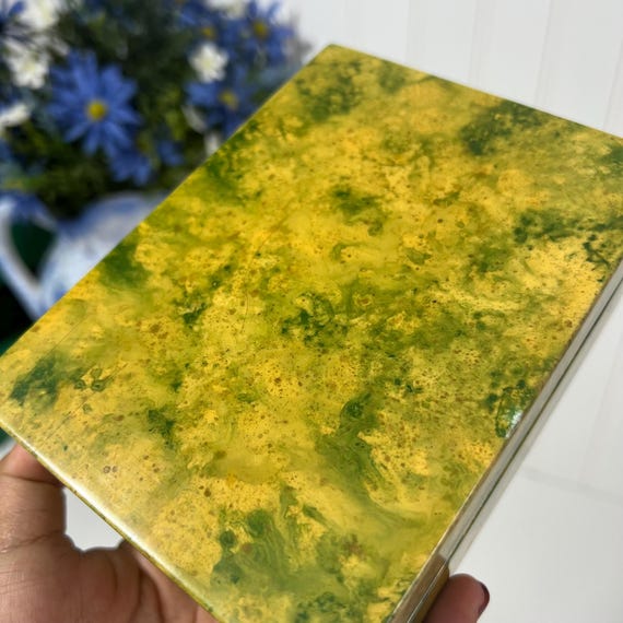 Marble-esque Pattern Lacquered Resin Trinket Box,… - image 8