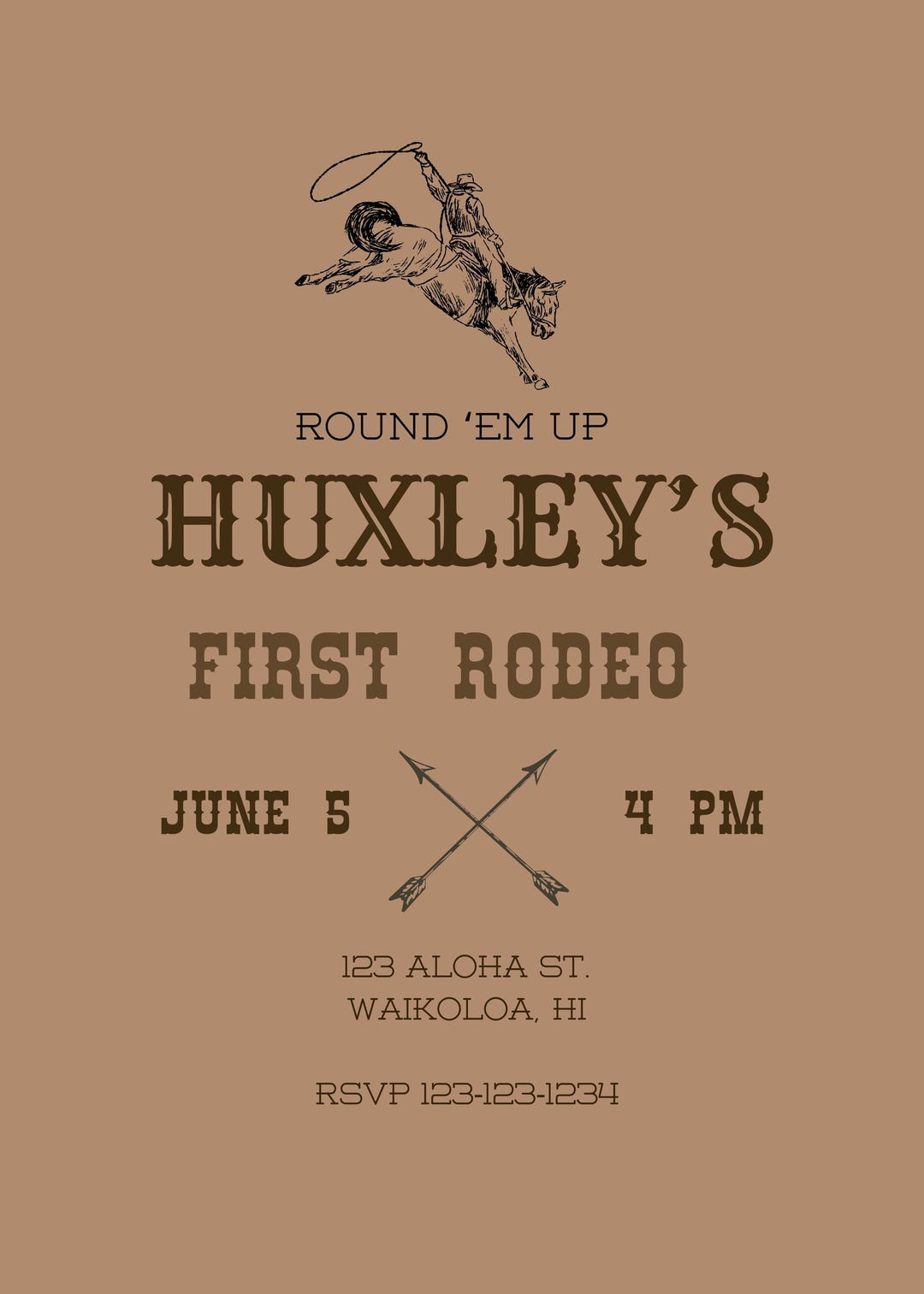 First Rodeo Birthday Party Invitation - Etsy