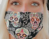 Your Favorite Face Mask - High Quality, Comfortable, Reusable - Sugar Skulls
