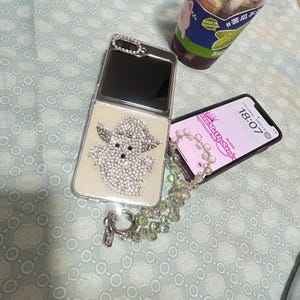 Sparkling Rhinestone Phone Case Samsung Galaxy Z Flip 6/5/4/3/Phone case with Rhinestone charms/Customized Junk Case/Bling Charm Phone Case