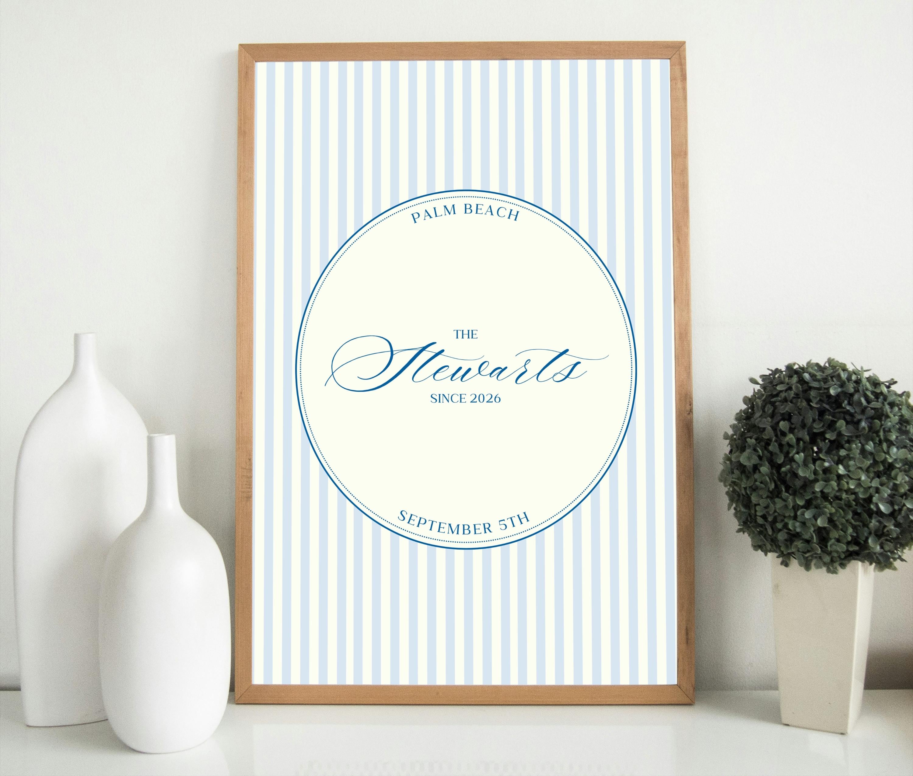 Bluebell Wedding Welcome Sign Template: Customizable Wall Art (Digital Download)