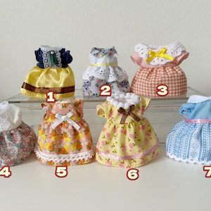 Robes pour adultes Calico Critter, tenue pour maman Sylvanian Families, mini robe pour poupée, vêtements de rechange, vêtements de rechange, vêtements pour poupée de 10 cm