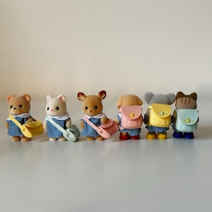 Nouveau sac à dos Sylvanian Families/Calico Critters, sac à bandoulière pour la maternelle, mini-sac, uniforme de chambre de bébé, accessoires pour bébé