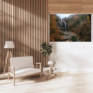 Autumn Season and Waterfall | Nature Photography | Fine Art | Digital And Printable Art | Home Decor | Suuçtu Waterfall | Boho Style | Bursa