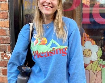 harry styles blue sweatshirt