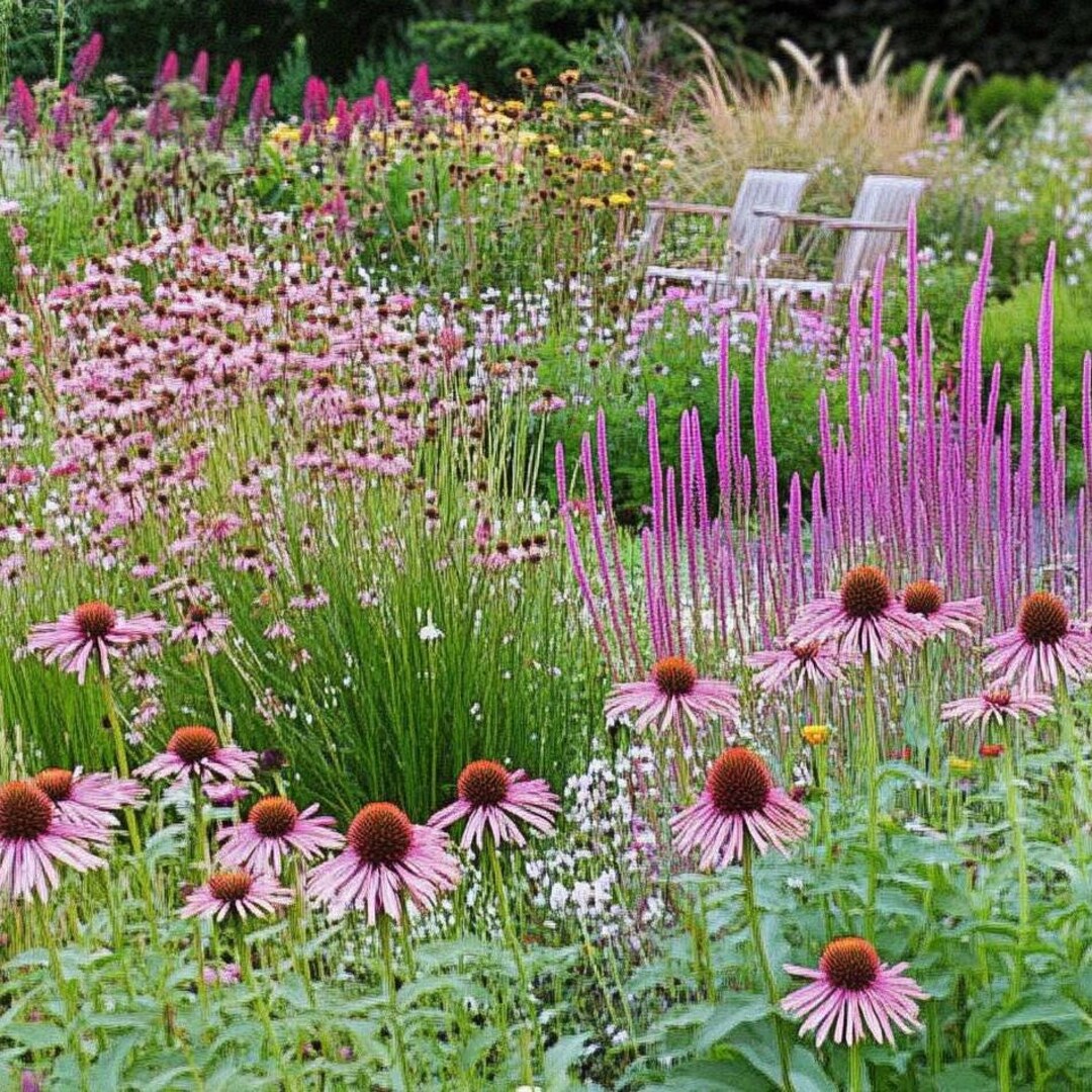Front Yard Garden Design (full Sun) Planting Plan - Etsy