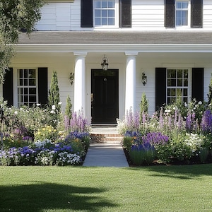 Traditional Front Yard Planting Border (Full Sun)