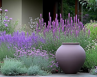 Fountain Garden Design Corner - Planting Plan (Full Sun)