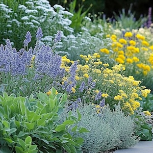 Sunny Sidewalk Garden Design- Planting Plan (Full Sun) image 1