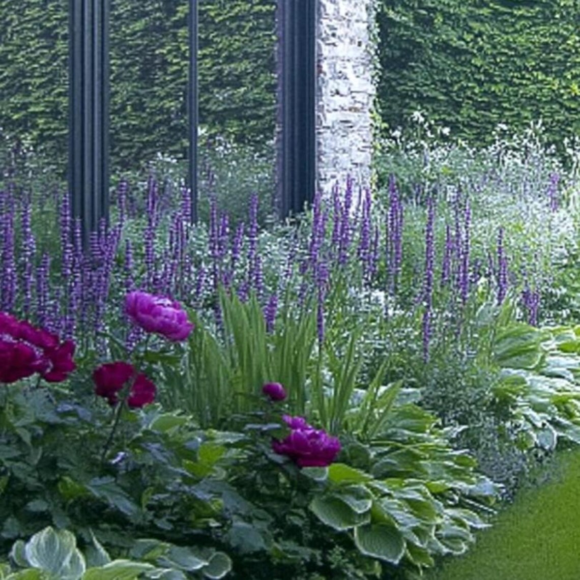 Elegant Garden Design Border - Planting Plan (full Sun) - Etsy