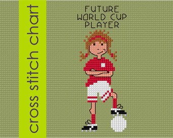 Soccer Cross Stitch Etsy