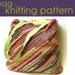 Bias Bag Knitting Pattern, Knitted Bag, Knitting Pattern PDF