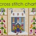 Christmas Welcome Sampler Cross Stitch Chart PDF, Country Christmas Cross Stitch PDF CHART