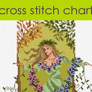 Gaia the Earth Goddess Cross Stitch Chart PDF CHART