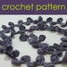 Crochet Shell Necklace Pattern, Crochet Jewellery, Crochet Pattern PDF
