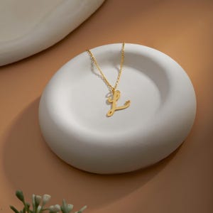 Collar con inicial, collar con letras, collar de oro, collar con nombre personalizado, regalos para esposa, regalos para mamá, regalo de mamá, regalo de cumpleaños para ella