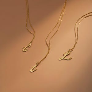 İnitial Necklace , Extra Tiny Initial Necklace , Sideways Initial Necklace ,Elegant Statement Necklace, Valentine&#39;s Day Gift, Christmas Gift
