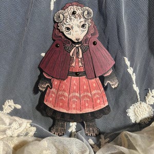 Wolf in Sheep's Clothing Paper Doll — Gothic Fairy Tale Victorian Crafts
