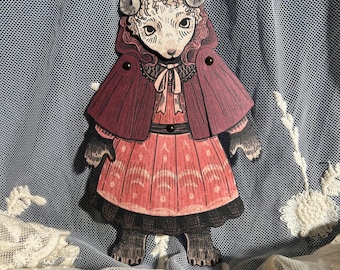 Wolf in Sheep's Clothing Paper Doll — Gothic Fairy Tale Victorian Crafts