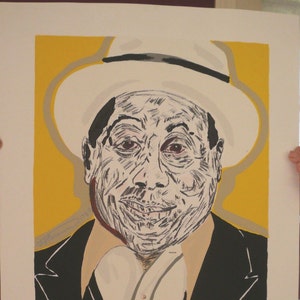 FRED BROWN  Muddy Waters  Hand Silkscreened Poster Plate signed