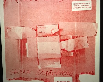 Robert Rauschenberg "Cardbirds"  Sonnabend Paris 1972