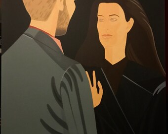 Alex Katz "Pas de Deux" 1995  Original Limited Edition Serigraph