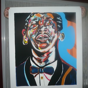 Fred Brown  B.B. King  Platesigned Silkscreened Poster