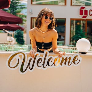 Welcome Sign | Family Name Sign | Personalized Name Sign | Last Name Wall Sign | Custom Plywood Sign | Housewarming Gift | Custom Name Sign