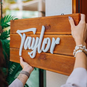 Family Name Sign | Personalized Name Sign | Last Name Wall Sign | Custom Wood Sign | Housewarming Gift | Custom Name Sign | Free Shipping