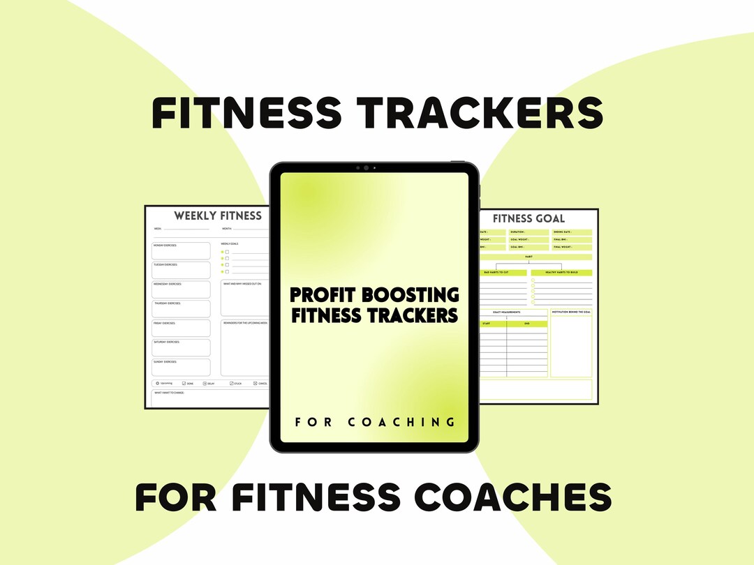 Workout Customizable Tracker Fitness Tracker Templates for Coaches, Customizable Exercise Planning ...