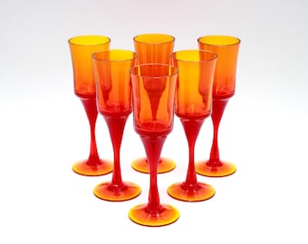 6 gafas de diseño de Zbigniew Horbowy para Sudety Glassworks, Polonia