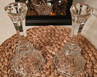Regency Crystal Candlesticks