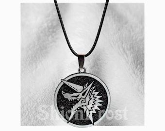 Bronze Hunter Symbol Pendant Mhw Zinogre Monster Hunter Metal