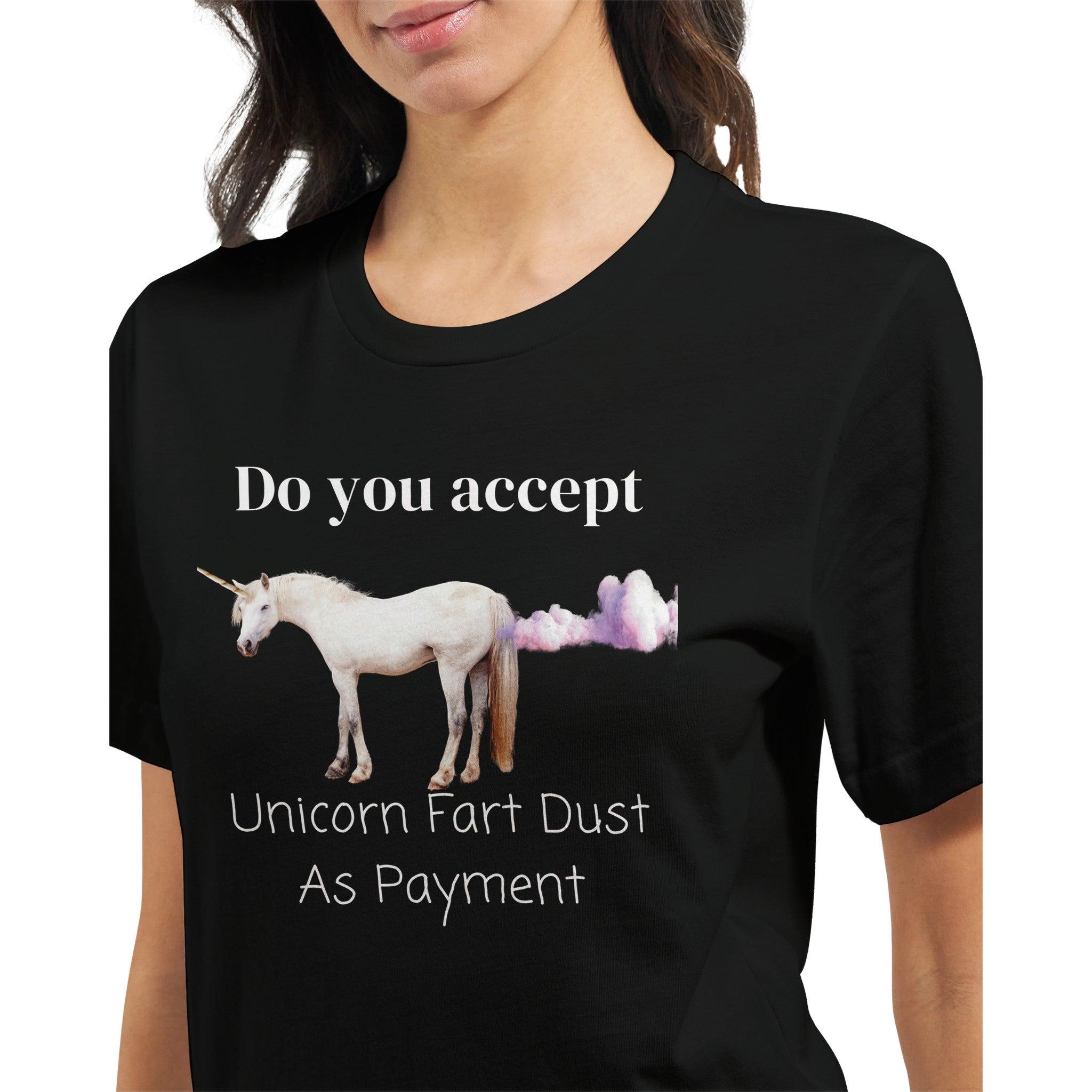 Unicorn Fart Dust Payment Tee | Premium Unisex Crewneck T-shirt - Etsy