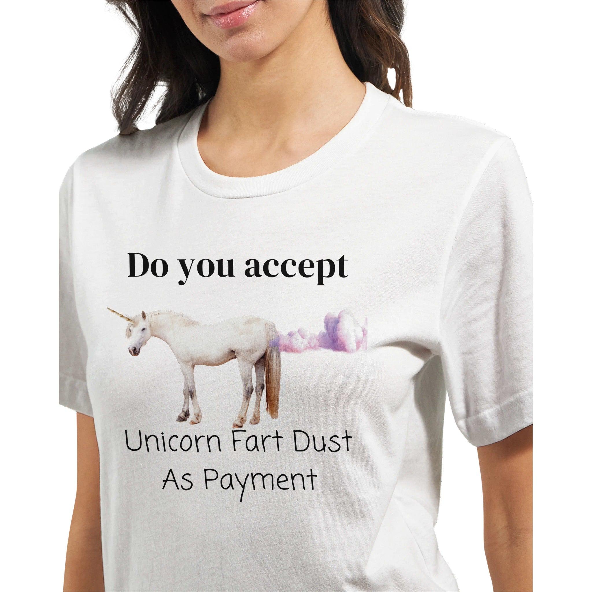 Unicorn Fart Dust Payment Tee | Premium Unisex Crewneck T-shirt - Etsy