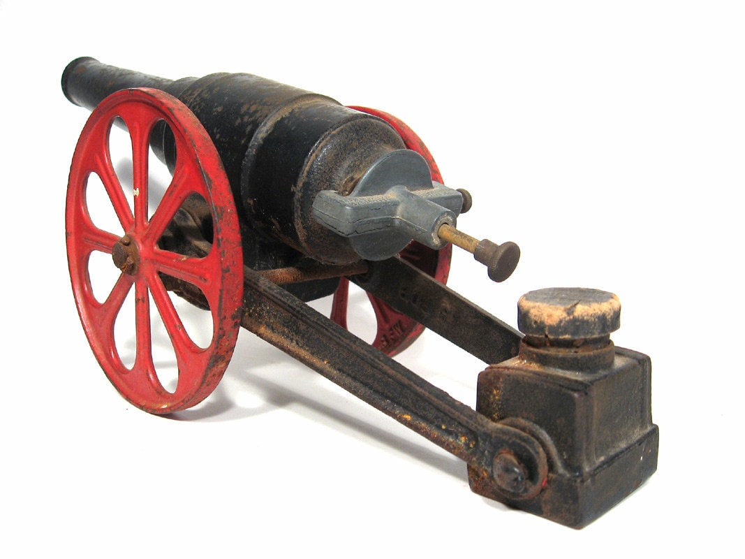 Vintage Toy Cannon Antique Big Bang 1920s Etsy