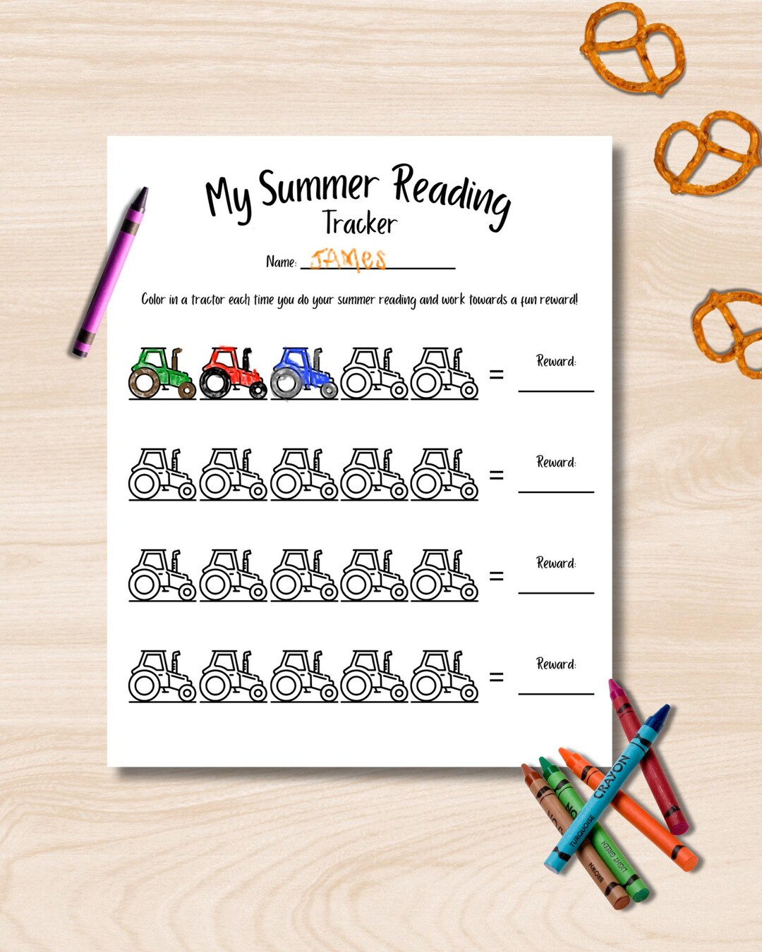 Summer Reading Tracker Printable for Kids - Monthly Reading Log Chart ...