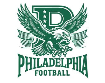 Philadelphia Football Retro Football SVG PNG: Bird Gang Digital Download