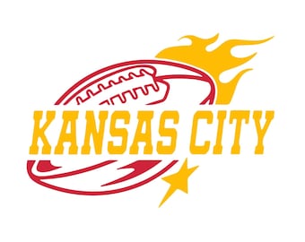 Kansas City Football SVG PNG: Chiefs Clipart (Digital Download)
