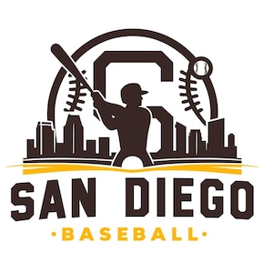 San Diego baseball team SVG Cricut cut file. City PNG Clipart. Silhouette sublimation print. Sports fan image, DXF.  Eps,