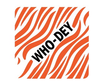 Archivo SVG Who Dey Tiger: Archivo Cricut de fútbol americano de Cincinnati (descarga digital)