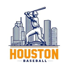 Houston Baseball City Skyline SVG | Houston Baseball Team Shirt SVG | Game Day svg | Cut File for Cricut & Silhouette | DIY Sports Gift