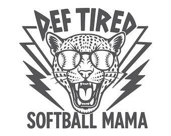 Def Müde Softball Mama Png, Softball Mama Sublimationsdesign, lustige Softball Schneide, Softball Mama Shirt Png, Softball Spieltag Png