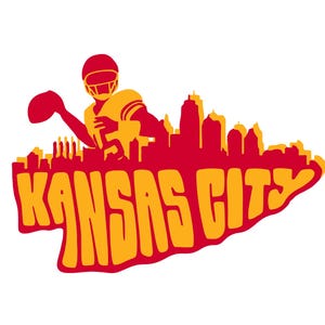 Kansas City SVG, Kansas City PNG, clipart di football, Chiefs SVG, Chiefs PNG, Design di football americano di Kansas City, Kansas Chiefs SVG