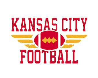 Kansas City Football SVG PNG: Chiefs Clipart (Digital Download)