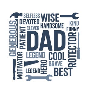El hombre, el mito, el papá, la leyenda SVG PNG: Archivos de corte Cricut del Día del Padre