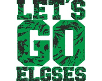 Philadelphia Football SVG: Let's Go Elgses Design (digitale download)