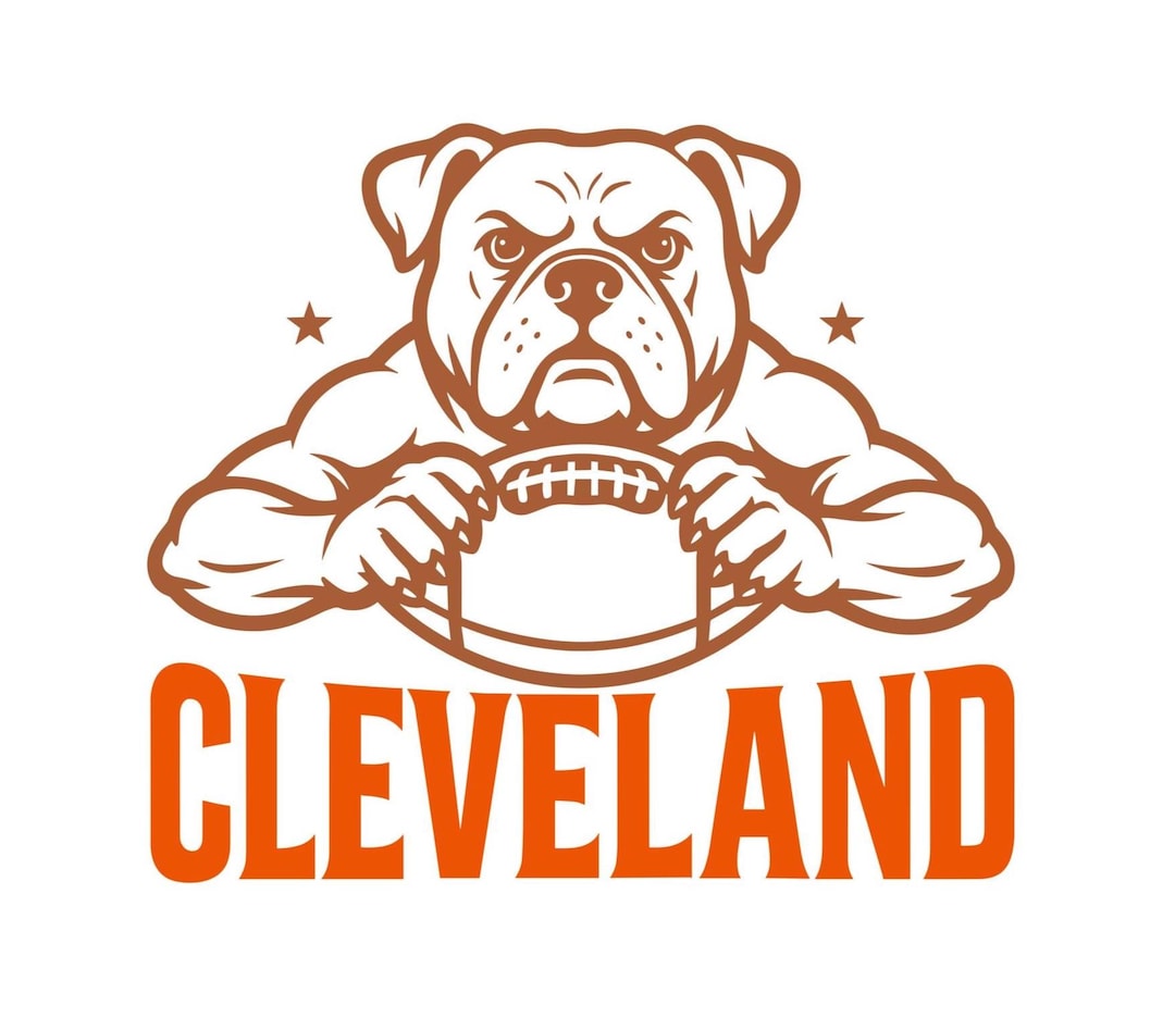 Cleveland Football SVG: T-shirt Design, Cricut Cut File (digital ...
