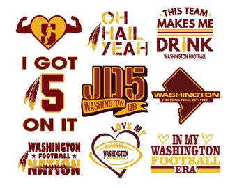 Washington Football Inspired Fan Art for Printing, Cutting and Sublimation & - Svg, Png, Cricut, Silouhette